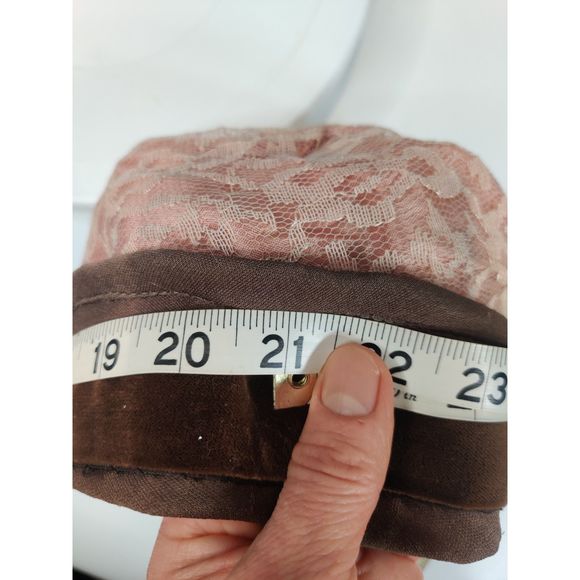 Vintage Mink Beret With Unique Cross Brim Hat from Canada Almost 21\